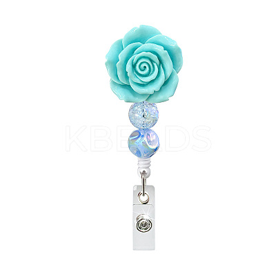 Flower Resin Retractable Badge Reel PW-WG48381-04-1