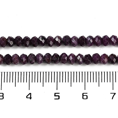 Natural Ruby Beads Strands G-P553-F01-03-1