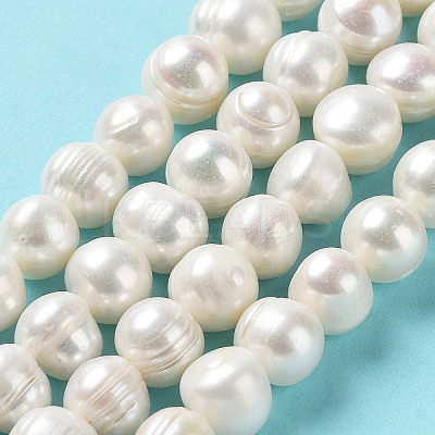 Natural Cultured Freshwater Pearl Beads Strands PEAR-E019-10-1