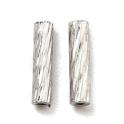 Non-Tarnish 304 Stainless Steel Tube Beads STAS-G310-37B-P-1
