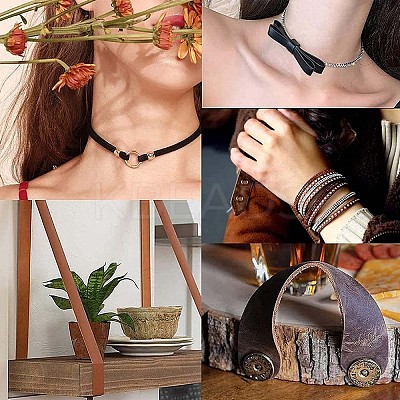 Flat Cowhide Leather Cord WL-GF0001-10B-01-1