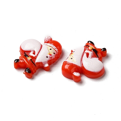 Christmas Opaque Resin Cabochons RESI-K019-28-1