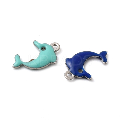 304 Stainless Steel Enamel Charms LS-STAS-Q363-14C-P-1