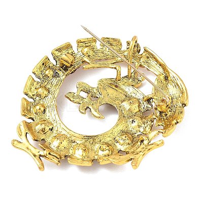 Alloy Rhinestone Lapel Pin Brooches RB-CBAE32B-02AG-1