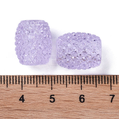 Transparent Resin European Jelly Colored Beads RESI-B025-01A-08-1