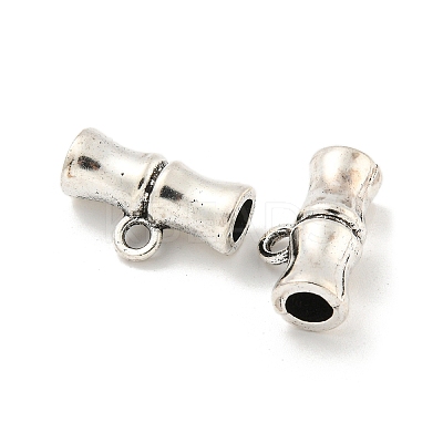 Tibetan Style Alloy Tube Beads FIND-M011-15C-AS-1