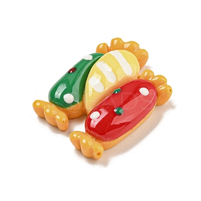 Christmas Theme Opaque Resin Decoden Cabochons CRES-B022-05D-1