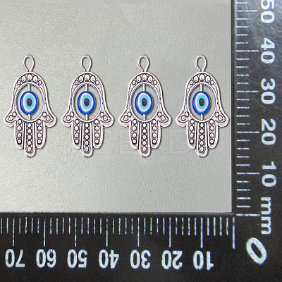 Alloy Lampwork Pendants PALLOY-CJ0001-168-1