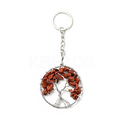 Tree of Life Natural & Synthetic Gemstone Keychain KEYC-G054-01P-1