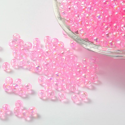 Eco-Friendly Transparent Acrylic Beads PL731-5-1