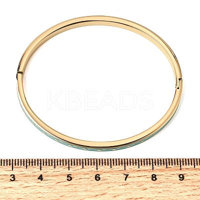 304 Stainless Steel Enamel  Bangles BJEW-D408-36G-1