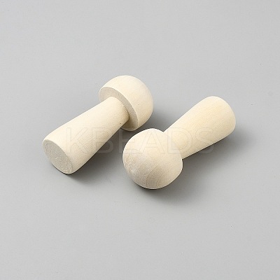 Unfinished Wood Mushroom Ornaments DJEW-WH20020-01N-1