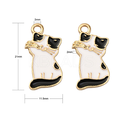 30Pcs 3 Colors Alloy Enamel Pendants PALLOY-CJ0002-04-1