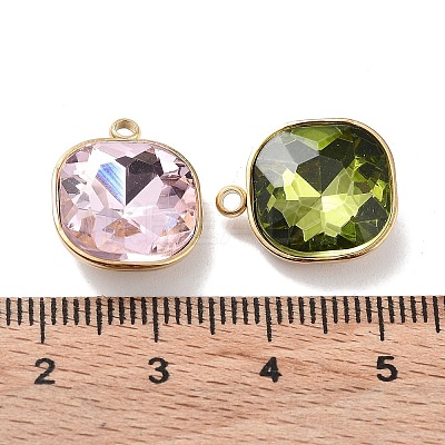 Faceted Glass Pendants STAS-P339-03G-1