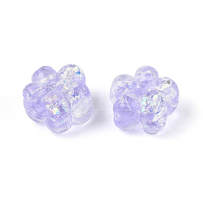 Handmade Foil Lampwork Beads Strands FOIL-T008-06F-1