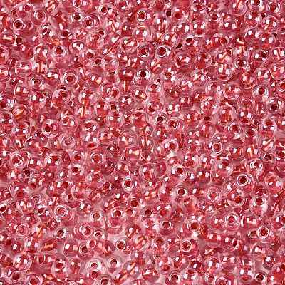 6/0 Transparent Inside Colours Glass Seed Round Beads X1-SEED-N006-004L-1