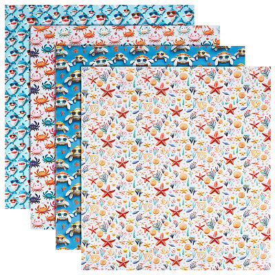 Polycotton Fabric DIY-WH0591-598B-1