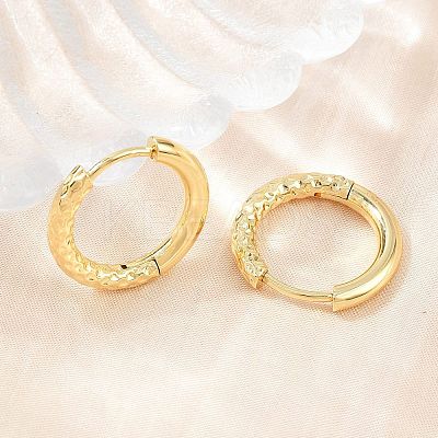 Brass Huggie Hoop Earrings KK-CBA8A92-04G-1