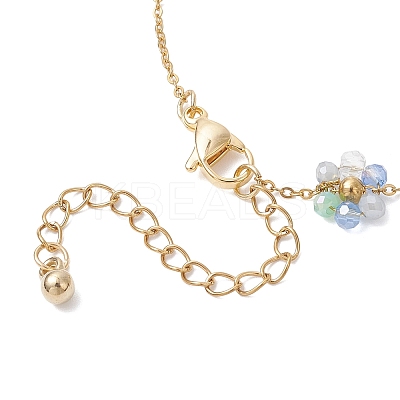 Glass & ABS Plastic Imitation Pearl Beads Link Bracelets BJEW-JB12572-02-1