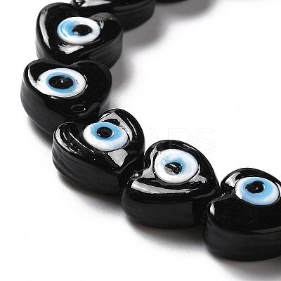 Handmade Evil Eye Lampwork Beads Strands LS-LAMP-E023-07B-03-1