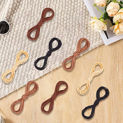 8 Bundles 4 Colors Flat Faux Suede Cord LW-CL0001-03A-1