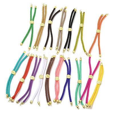 Nylon Cords Bracelet Makings Fit for Connector Charms AJEW-P116-01G-1