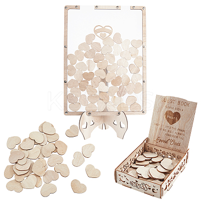 Wedding Guest Book AJEW-WH20020-026A-1