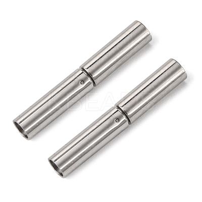 Tarnish Resistant 304 Stainless Steel Bayonet Clasps STAS-L134-06-1