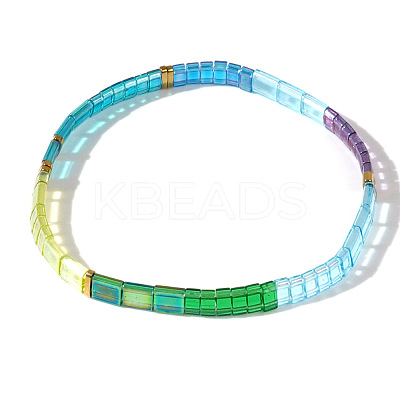 Bohemian Style Glass Seed Beaded Stretch Bracelets for Women Men ZJ1483-1-1