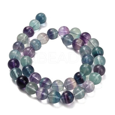 Natural Fluorite Beads Strands G-L634-B04-10mm-1