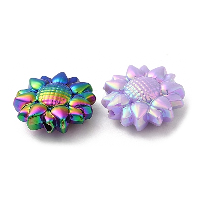 UV Plating Opaque Acrylic Beads SACR-L005-01-1