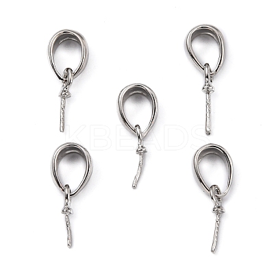 Brass Cup Pearl Peg Bails Pin Pendants KK-M156-02P-NR-1