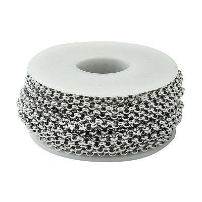 Tarnish Resistant 304 Stainless Steel Rolo Chains STAS-M032-42P-3.8mm-1