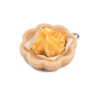 Opaque Resin Pendants LS-RESI-S016-01H-1