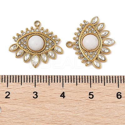 Natural White JadeEye Pendants STAS-P380-24G-01-1