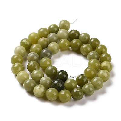 Natural Chinese Southern Jade Beads Strands LS-G-T055-8mm-15-1