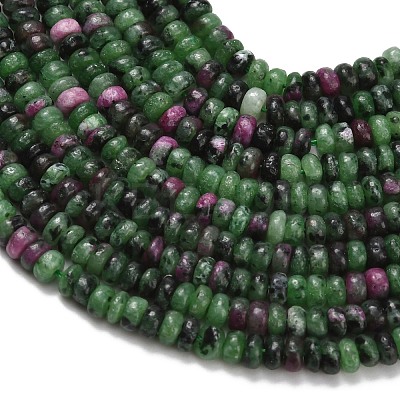 Natural Ruby in Zoisite Beads Strands G-Z110-B41-2x4mm-1