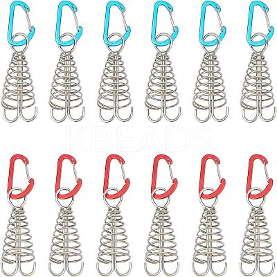 12Pcs 2 Colors Aluminium Alloy Tent Rope Tensioners FIND-FH0001-99-1