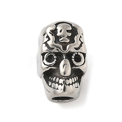 304 Stainless Steel European Beads STAS-S183-05C-AS-1