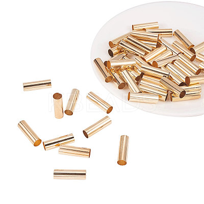Brass Tube Beads KK-YW0001-03-1