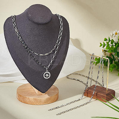DIY 304 Stainless Steel Box Chain Braceelet Necklace Making Kit DIY-UN0006-03-1