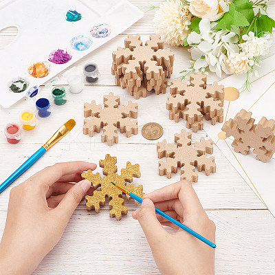 10Pcs MDF Wood Blank Display Decorations AJEW-BC0002-06B-1