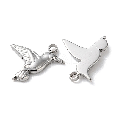 304 Stainless Steel Pendants STAS-L022-553P-1