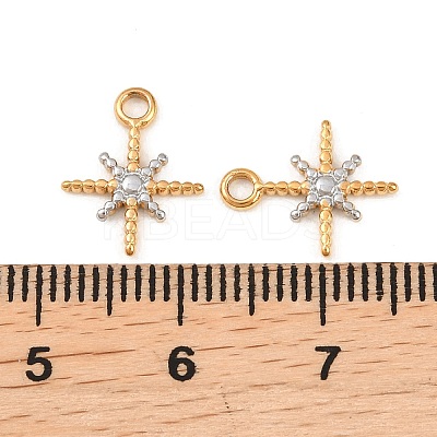 Ion Plating(IP) 304 Stainless Steel Charms STAS-F293-42GP-01-1
