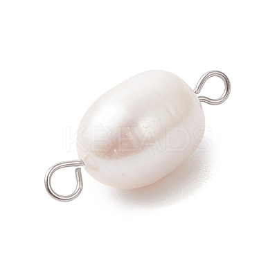 Natural Cultured Freshwater Pearl Links PALLOY-JF04384-02-1