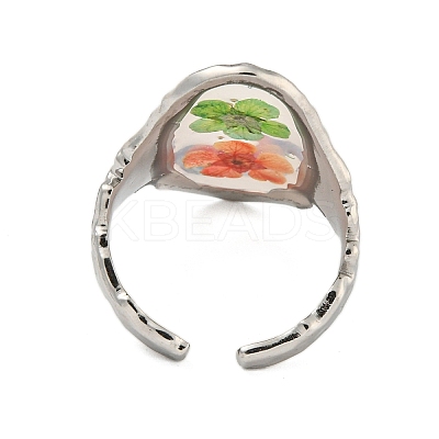 Brass Adjustable Rings for Women RJEW-G265-10P-D06-1