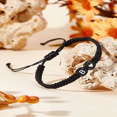 1Pc Adjustable Nylon Cord Braided Bracelets for Women Men BJEW-LP0001-31A-B-1