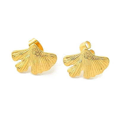 PVD Vacuum Plating 304 Stainless Steel Stud Earrings for Women EJEW-L284-07G-1
