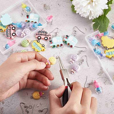 DIY Cartoon Earring Making Kit DIY-SZ0009-03-1