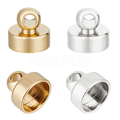 40Pcs 2 Colors Brass Pendant Bails KK-BBC0009-44-1